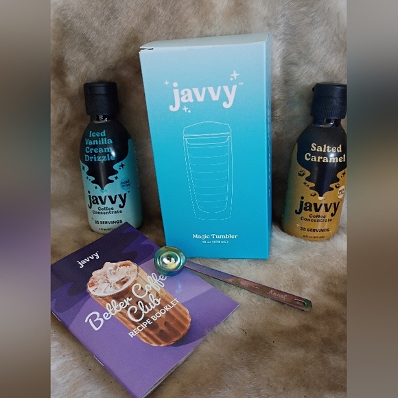 javvy Other - Javvy Salted Caramel, Vanilla, Tumbler And Recipe Book